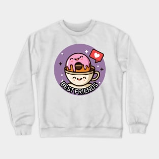 Coffee & Donut - Best Friends Crewneck Sweatshirt